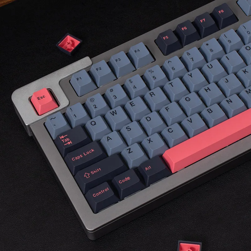 Двойные колпачки для клавиш Pbt GMK JTK Clone, большой набор колпачков для клавиш 7u Alice Split Space Bars, раскладка ISO ANSI для намотки механической клавиатуры (art.: 3920ca26f4abc) - 3920ca26f4abc