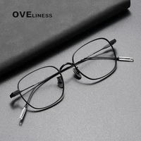 2022 pure titanium glasses frame for men women retro vintage round eyewear prescription optical myopia korean eyeglasses frames