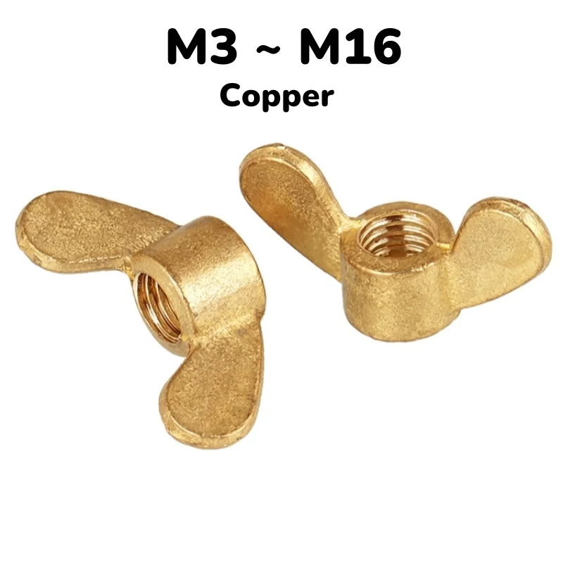 Латунные гайки-бабочки M3-M16
