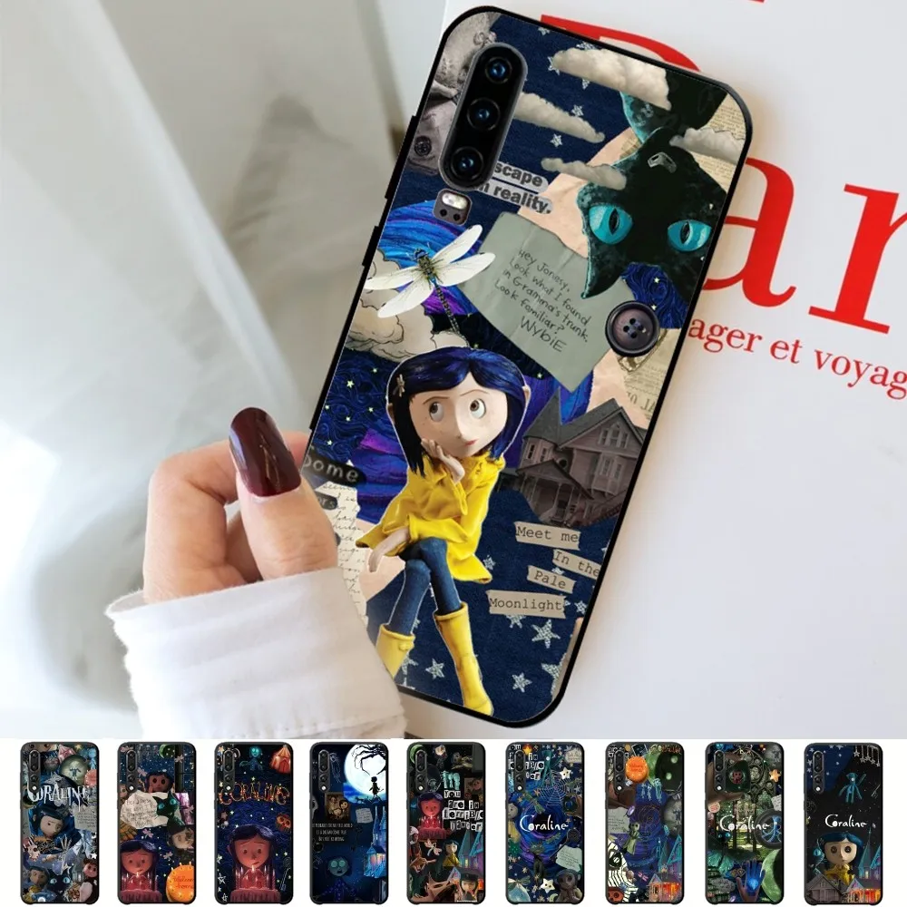 Anime C-coraline Phone Case For Huawei P 8 9 10 20 30 40 50 Pro Lite Psmart Honor 70 Mate 20lite