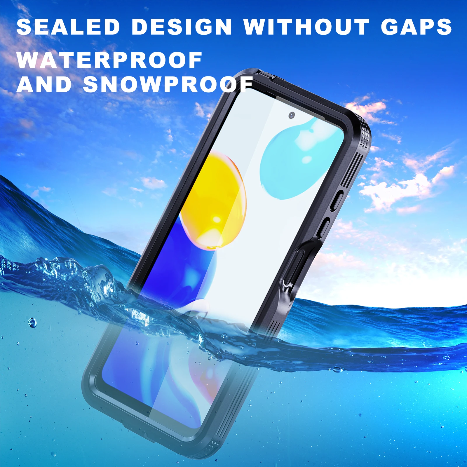 IP68 Waterproof Case On For Xiaomi Redmi Note 11 11S Case Transparent Armor Diving Underwater Swim Outdoor Full Cover Note11