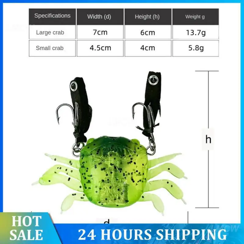 

2/3/4PCS Bionic Bait Bionic 5.8/13.7g Luya Bait Fishing Gear Crab Luya Soft Bait Silicone Luya Bait Anti-hanging Bottom