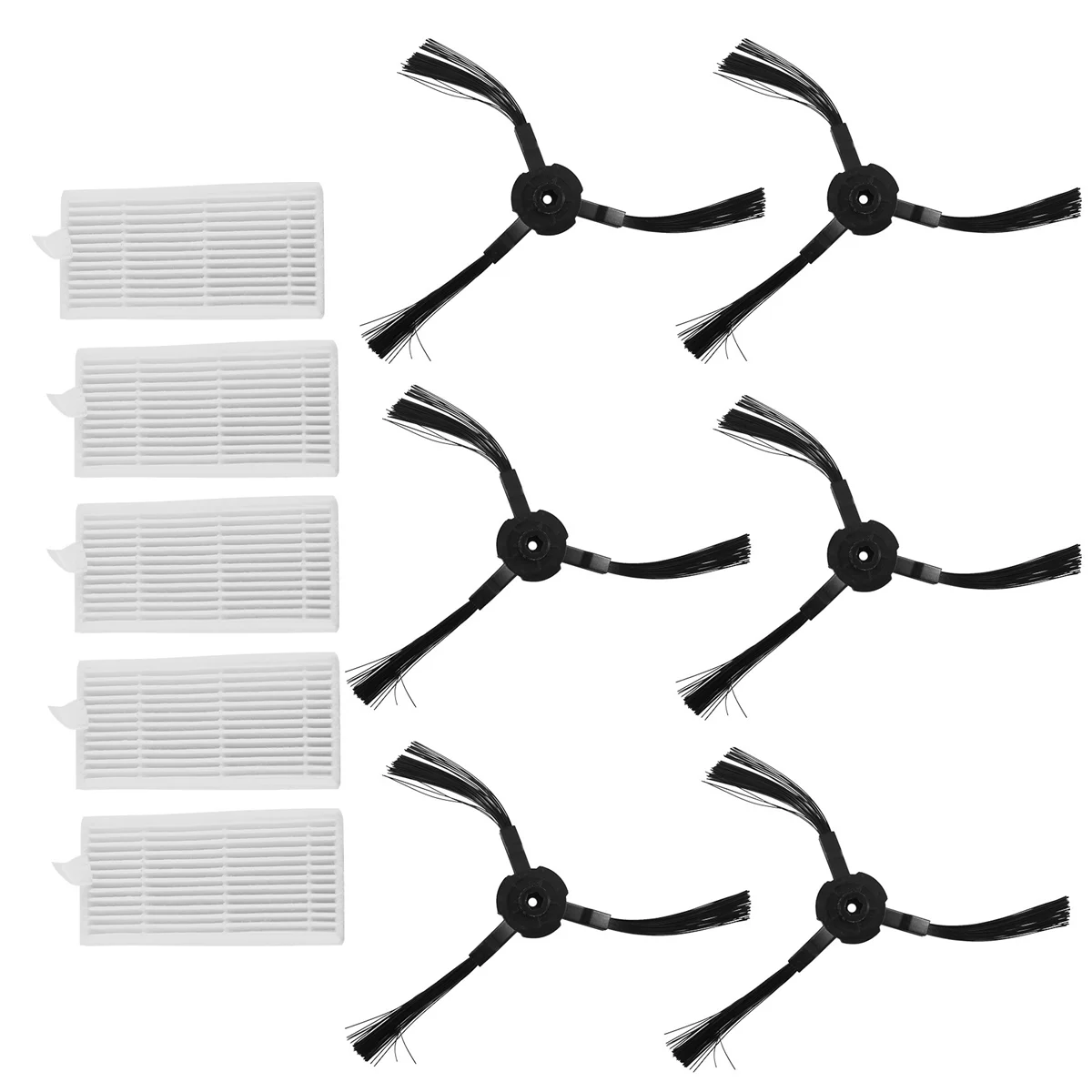 6X боковая щетка + 5X фильтр для Lidl SilverCrest SSR 3000 A1 аксессуары роботов-пылесосов