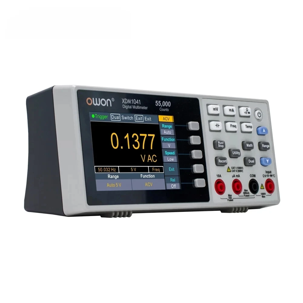 Портативный Настольный цифровой мультиметр XDM1241 4 1/2 True RMS 3 5 дюймов ЖК-дисплей со