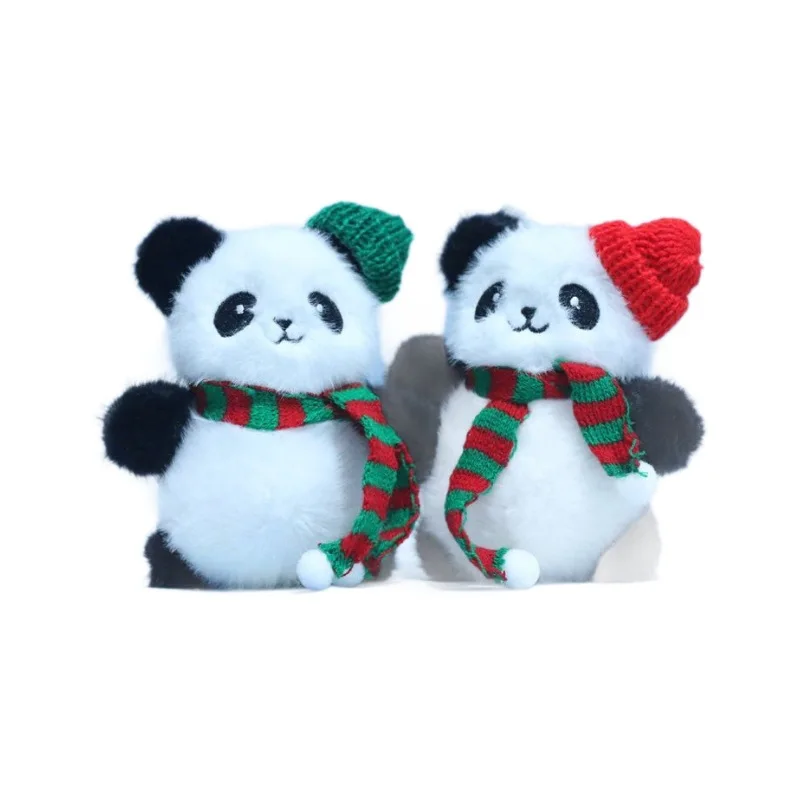 Кавайная подвеска в виде панды рождественская шапка медведь плюшевые игрушки