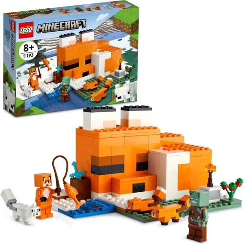LEGO®Майнкрафт®Fox Box 21178-игры для приключений любимая детская игрушка (193 шт.) -