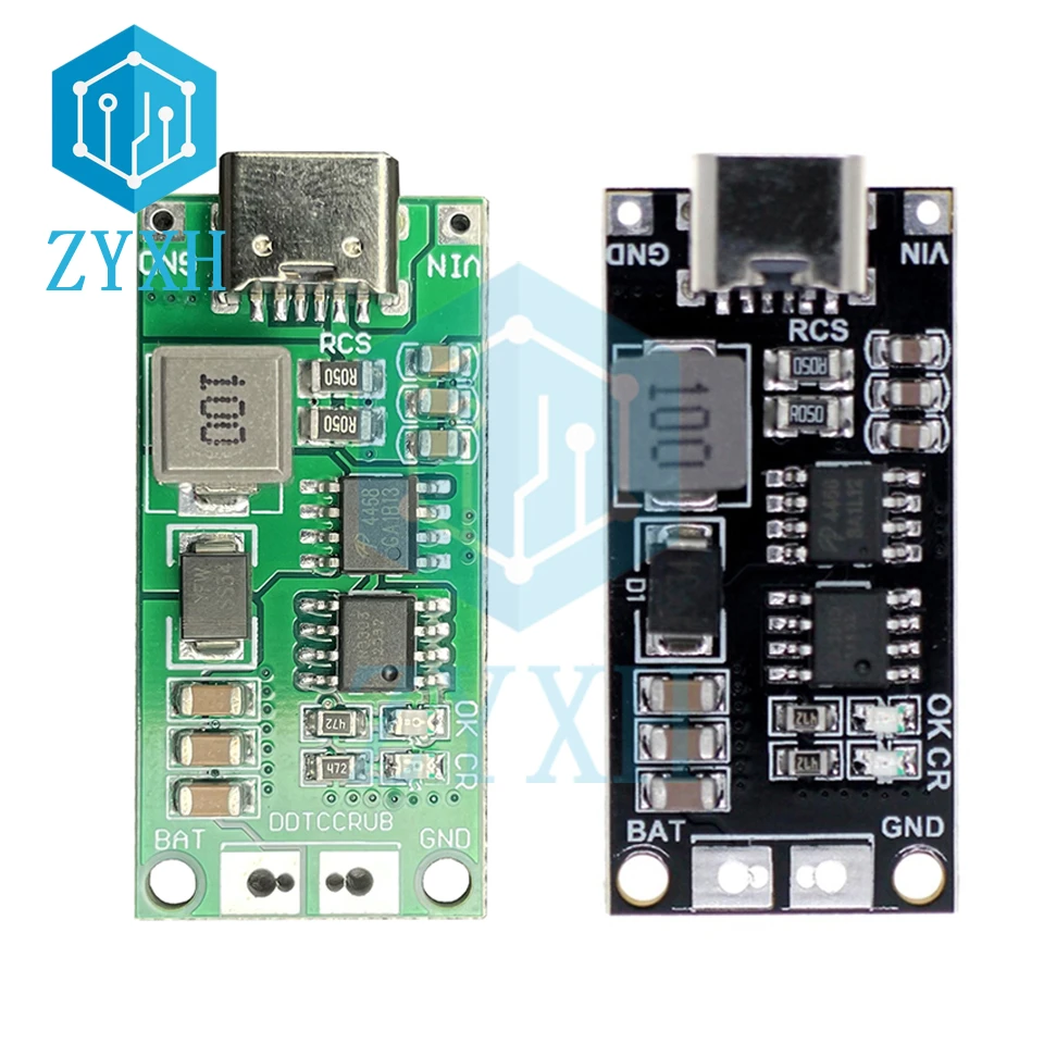 Type C BMS 2S 3S 4S 1A 2A 4A 18650 21700 3 7 V плата для зарядки литиевого аккумулятора Step-Up Boost Li-Po