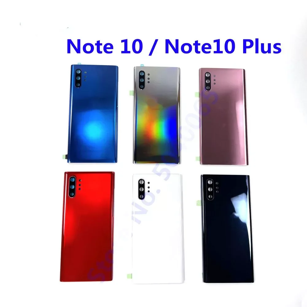 

Back Battery Rear Glass Cover For Samsung Galaxy Note 10 Note10 Plus N970 N970F N975 N975F Battery Case Housing Adhesive Sticker