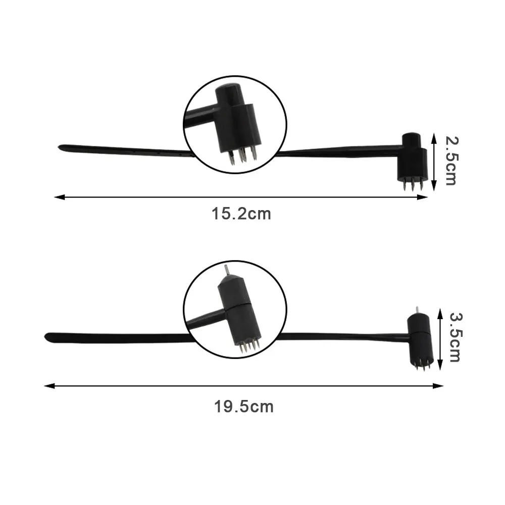 1 шт. кожаная игла одноразовая с цветком сливы семью звездами молоток для крови