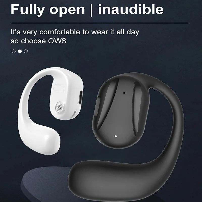 

YJ77 Single Headset Air Conduction Bluetooth Headphones Wireless Open Ear Earphone 3D Stereo Sound Sports Earbuds Ear Hook