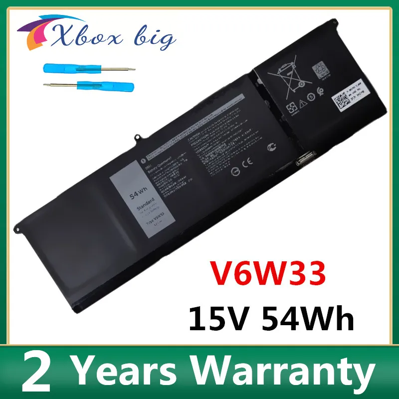 Аккумулятор V6W33 для ноутбука DELL Inspiron 15-5510 5415 5510 5515 15V 54Wh