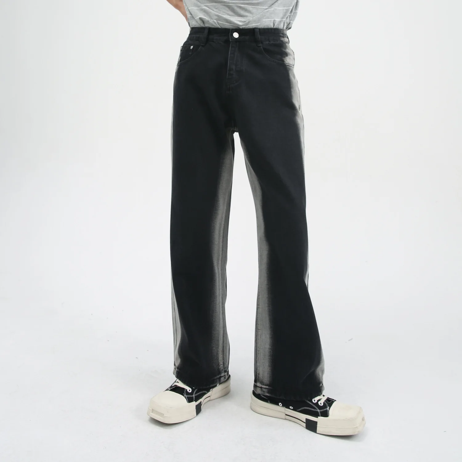 Men's Jeans Men's Trousers Gradient Stripes Tie-dye Hip Hop Streetwear Men Clothing Denim Men Baggy Jeans Y2k Clothes Men Jeans