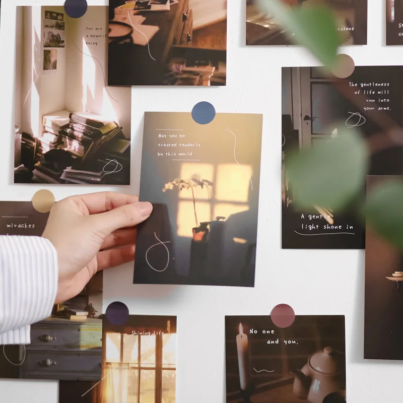 

Minimalist Life Postcard Stickers, Decorative Card Stickers, Room Wall Posters