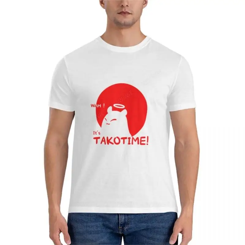 

Футболка Takotime/ takodachi Essential, Мужская одежда, графическая футболка, мужские высокие футболки, мужские футболки