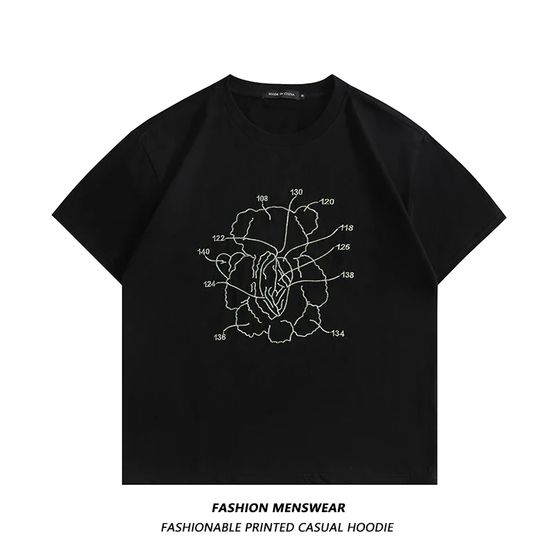 

2022 Summer New Mens and Womens Couples Fashion Personality Fun Print Oversize Casual T-shirt