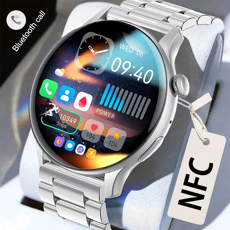 

New Bluetooth Call Smart Watch Men Women Screen Always Show Voice Assistant 1.43 Inch AMOLED Screen IP68 Waterproof Smartwatch