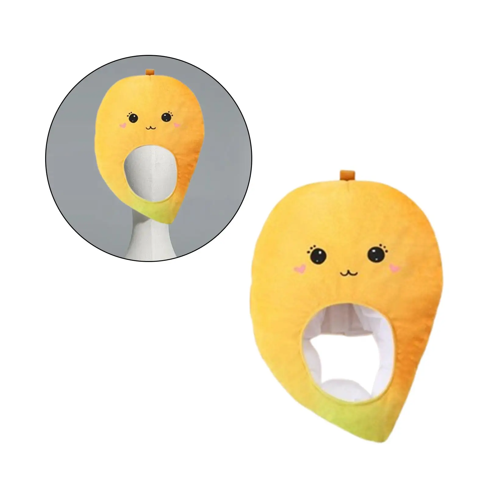 Плюшевая шляпа мягкий забавный головной убор с фруктами нарядное платье