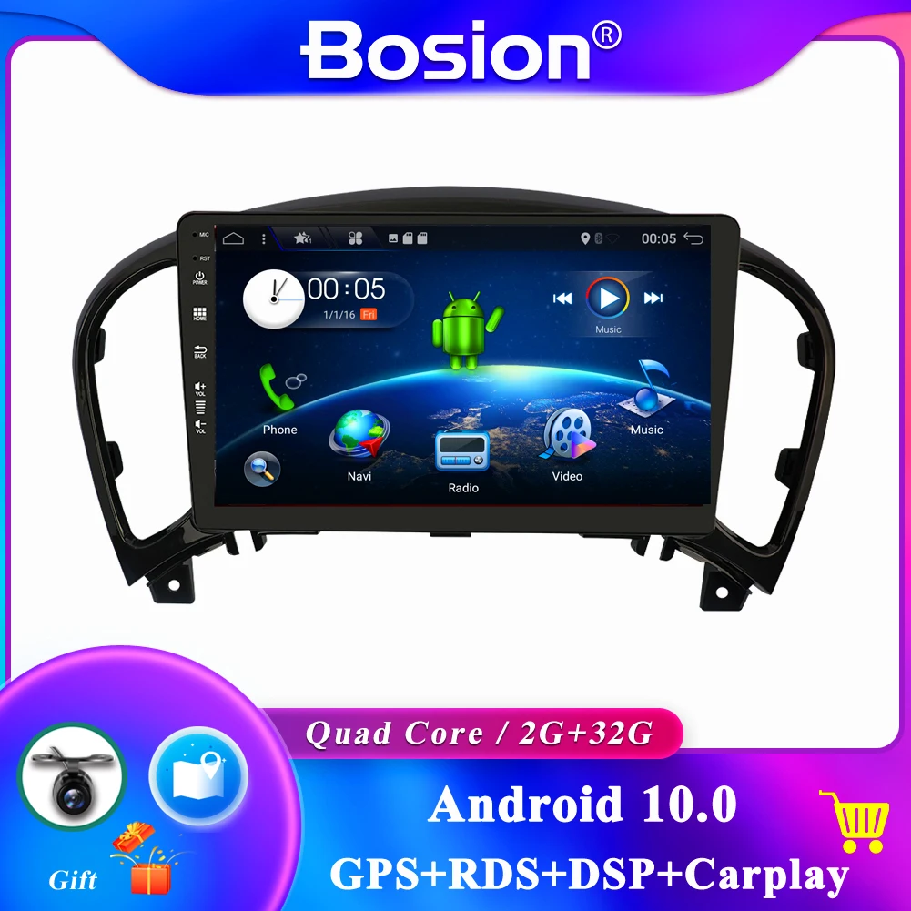 2 Din Android 10 Car Multimedia Player For Nissan Juke 2004-2016 Car Audio Stereo Radio Player GPS Navigation Free Camera 32G