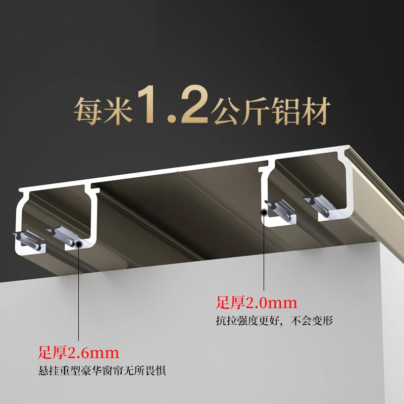 Индивидуальные сверхмощные компактные сиамские двойные шторы направляющие