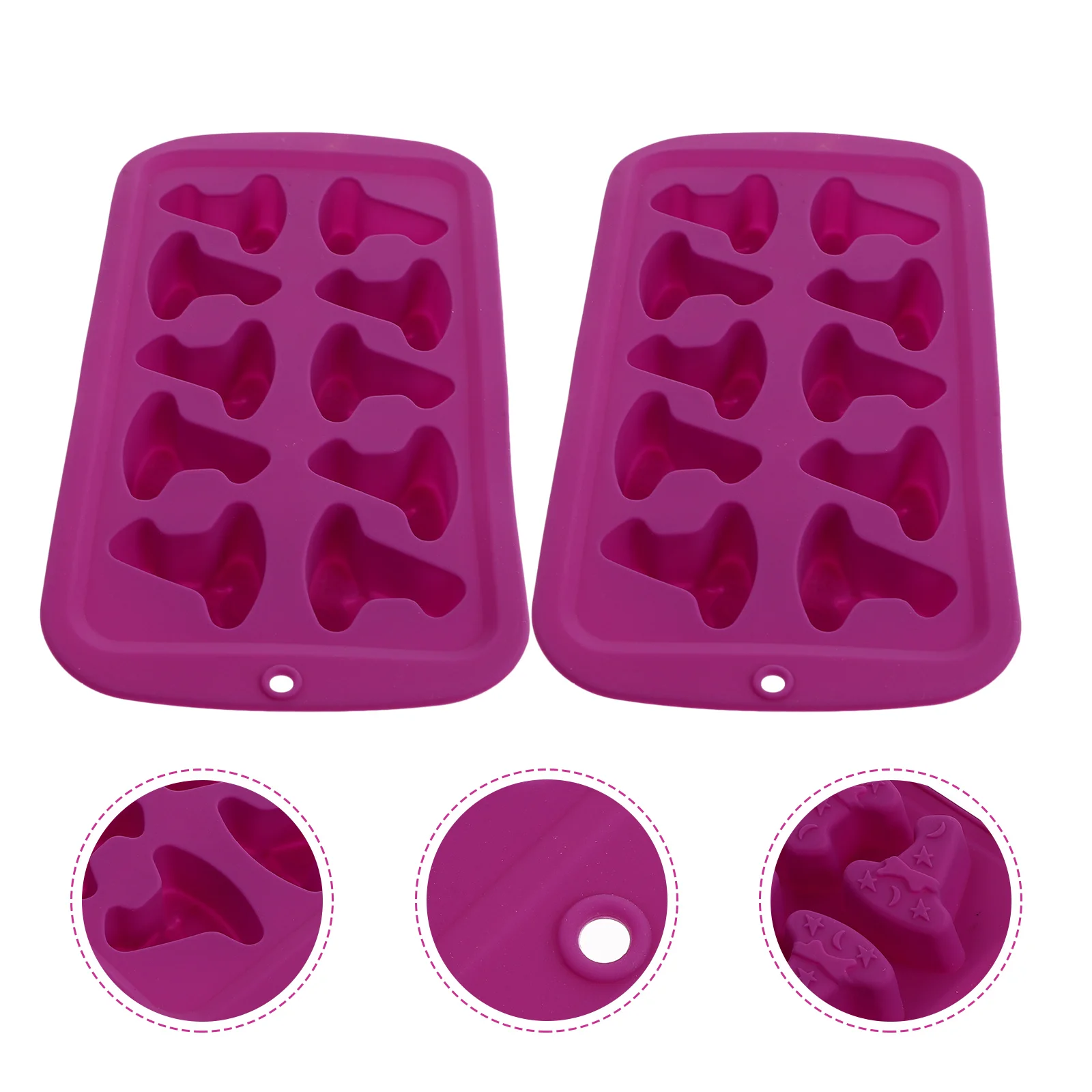 Шоколад Хэллоуин шляпа ведьмы зубочистки силиконовые формы жевательные для