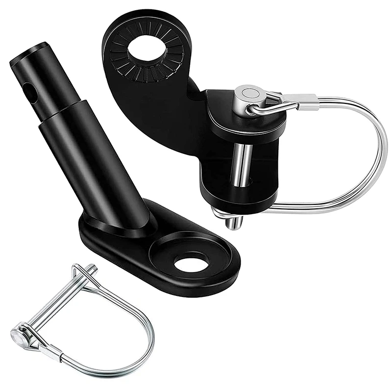

Bicycle Trailer Coupler Attachment,With Locking Pin & Hexagon Key,Coupler Attachment Angled Elbow For Trollers Bicycle