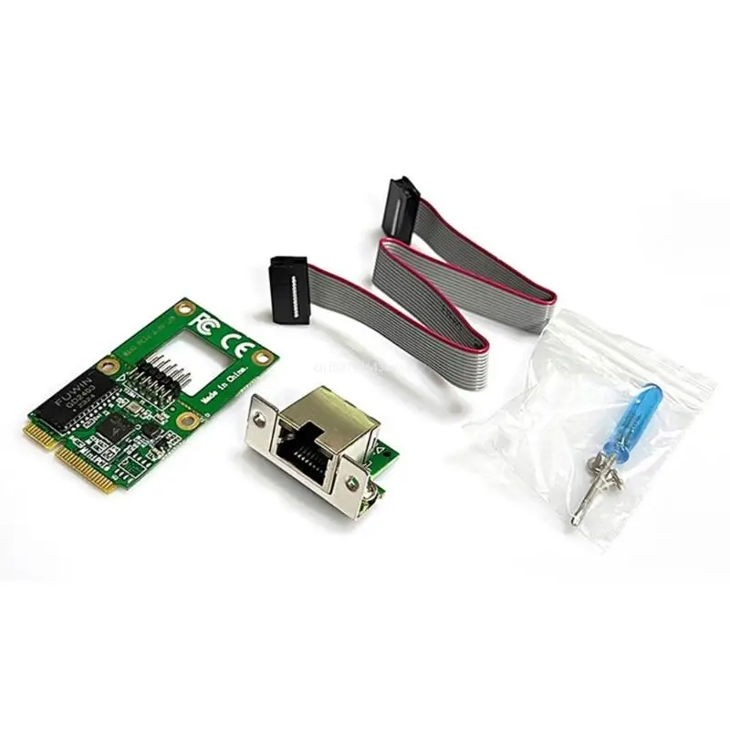 

RTL8125B Mini Pcie 2.5Gbps Ethernet Card High Speed ​​2.5Gbps Adaptive forDesktop Dropship