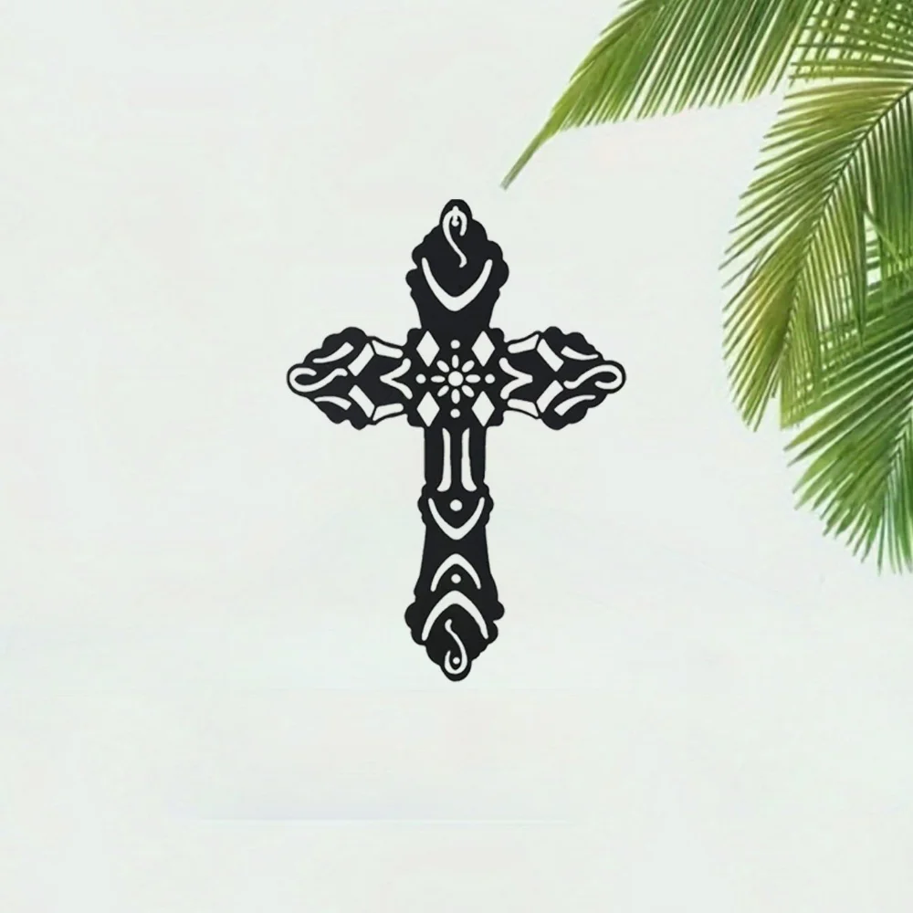 Металлический Декоративный Крест Настенное Искусство (15x10 Дюймов) Христианское