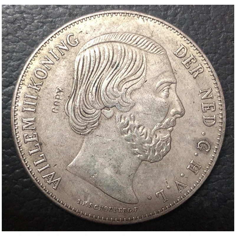 1818 Нидерланды 2 5 Gulden-King Willem Серебряная КОПИЯ монета
