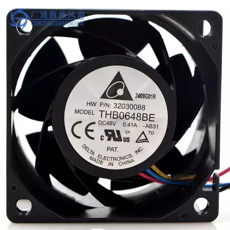 Оригинальный 60*60*38 мм 6 см 48 В 0.41A THB0648BE промышленный Компьютерный Вентилятор охлаждения сервера