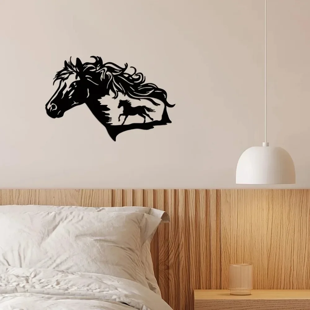Уникальное Настенное Украшение с изображением лошади: 1 шт. для домашнего