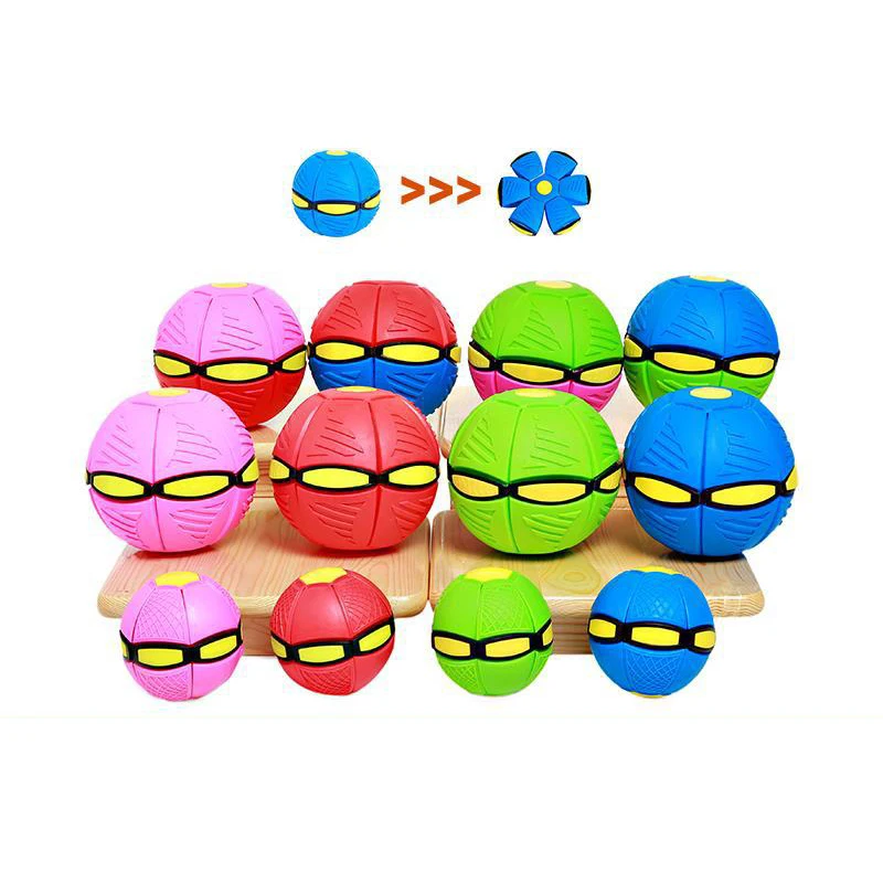 Flying UFO Flat Throw Disc Ball Without LED Light Magic Ball Toy Kid Outdoor Garden Beach Game Children's sports balls