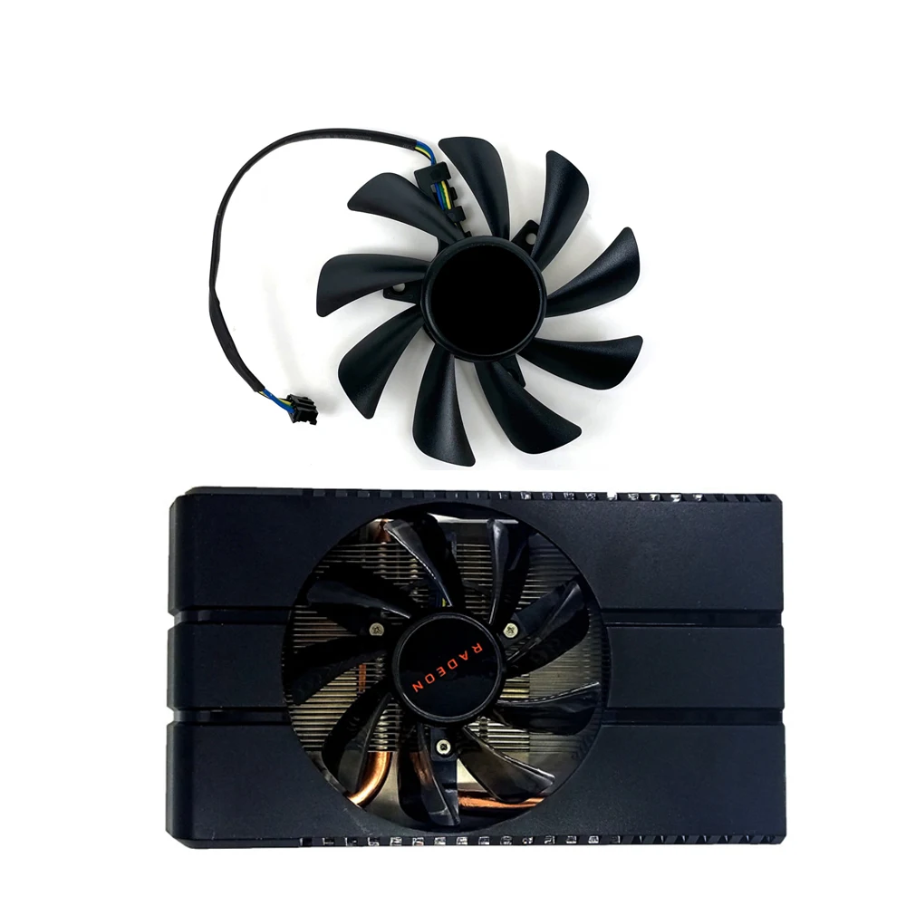 

Вентилятор охлаждения для видеокарты AMD HP RX480 RX580 4G 8G, подшипник 85 мм, 4 контакта, 12 В