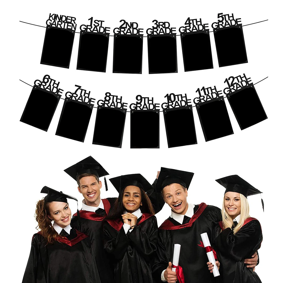 Детский сад 12 класс 2024 выпускной фотобаннер для украшения вечеринки