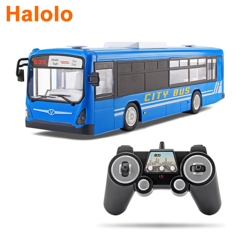 

RC Car 6 Channel 2.4G Remote Control Bus City Express High Speed One Key Start Function Bus with Realistic sound and Light