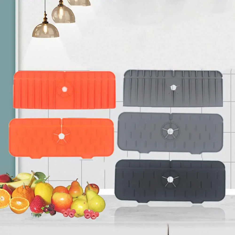 

For Kitchen Bathroom Drying Mat Absorbent Mat Faucet Washers Sink Draining Pad Silicone Faucet Mat Sink Splash Guard