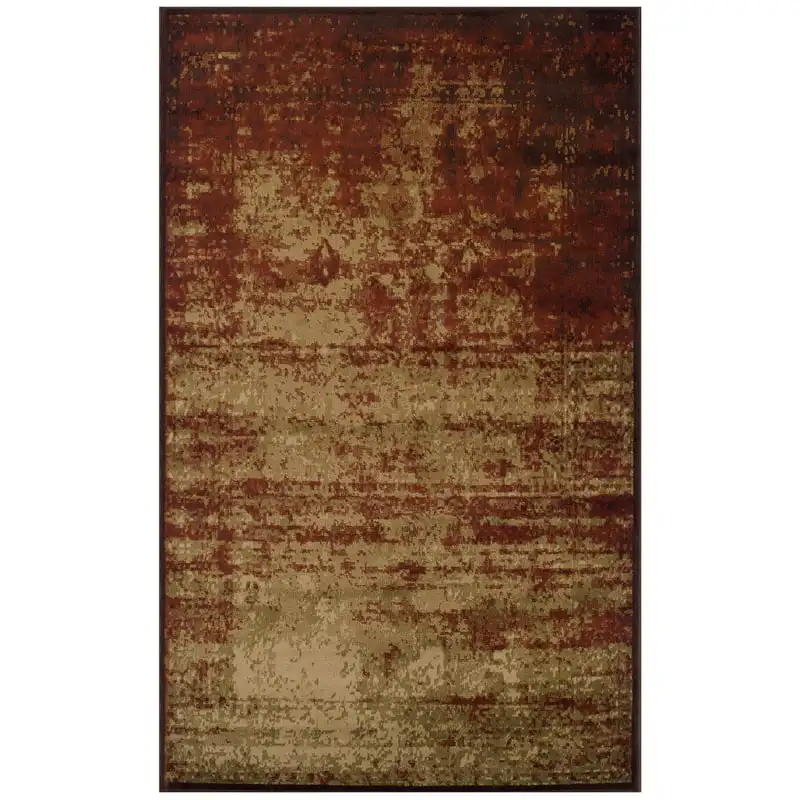 

Acid Wash Modern Indoor Area Rug, Auburn, 5' x 8'