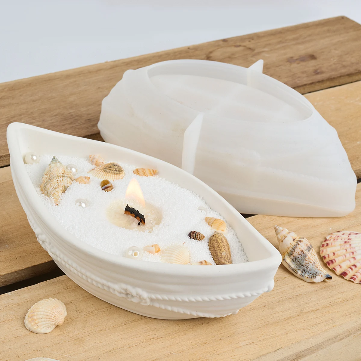 Конопляная веревка лодка чашка для свечи силиконовая форма сделай сам корабля