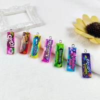 jeque 20pcs cute chewing gum chutty resin charms for keychain bracelet earring accessories diy carft pendant jewelry making