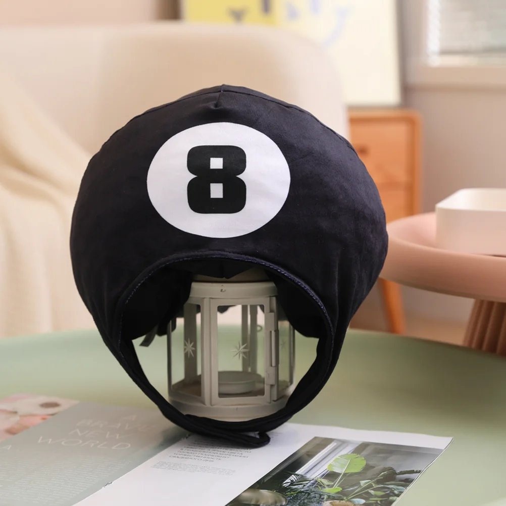 

Plush Billiard Ball Hat Festival Headgear Funny Photo Prop Decorative Headwear Cartoon Hat