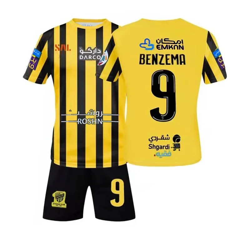 

New Summer Boys and Girls' Football Suit, Sportswear, Children's Football, Blue Uniform Set, Children's Sports Set