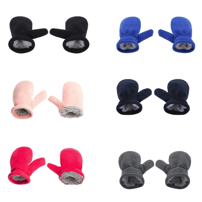 

Зимние детские варежки для детей от 2 до 4 лет, флисовые варежки, детские плюшевые перчатки, детские велосипедные перчатки, для