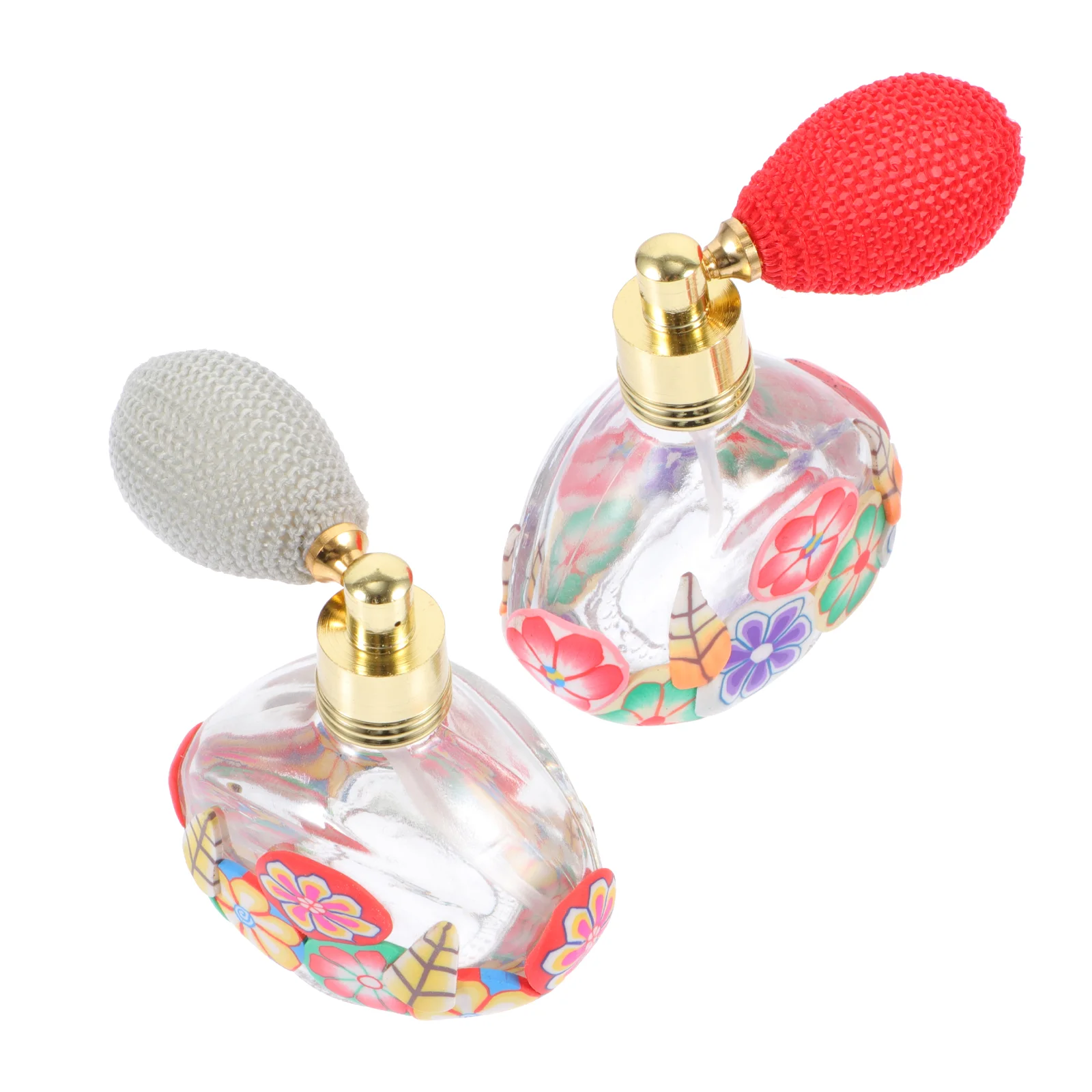 

Bottle Spray Refillable Bottles Vintage Empty Glass Container Storage Travel Air Bulb Sprayer Crystal Makeup Dispensergasbag