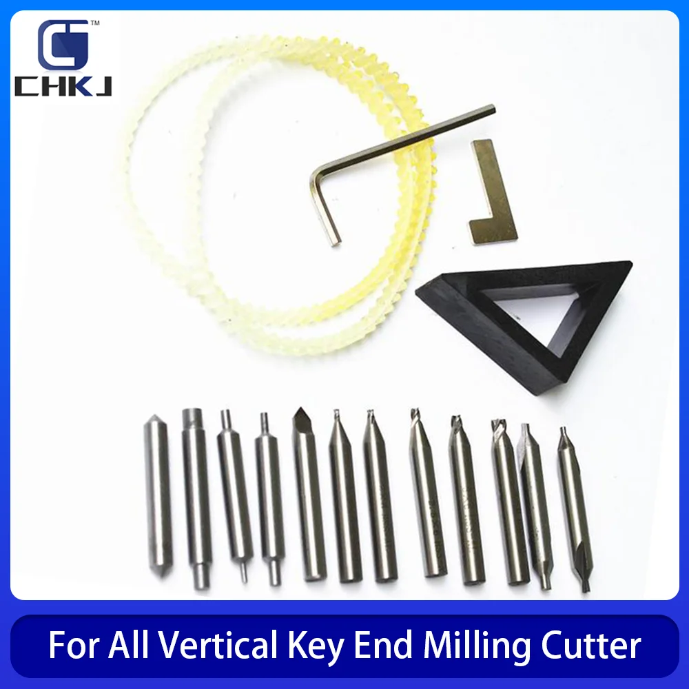 

CHKJ Full Set End Milling Cutter For All Vertical Key Copy Duplicating Machine As Key Cutting Parts For Sale 17 PCS/lot