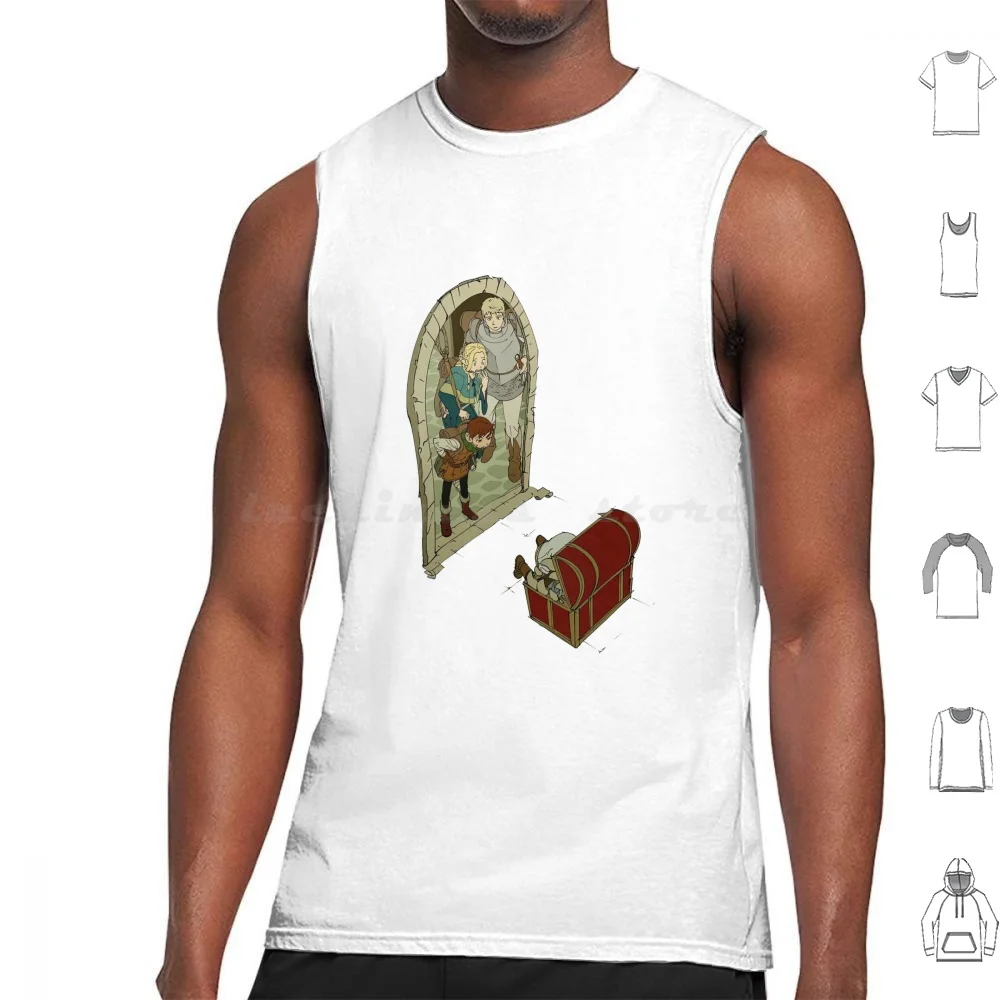 Мне не следует продолжать имитировать майку жилет без рукавов Meshi вкусная в Аниме