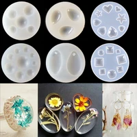 diy jewelry necklace pendant uv epoxy resin molds various shapes earring pendant combination silicone mold craft tools