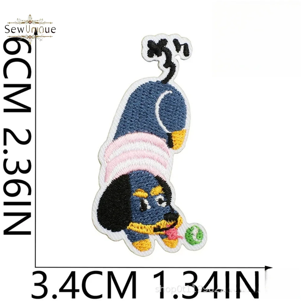 Нашивка с вышивкой корейская такса DUTRIEUX