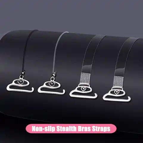 1Pair Adjustable Transparent Bras Straps Women Aniti-slip Invisible Straps Beauty Back Underwear Bra Straps Lingerie Accessories