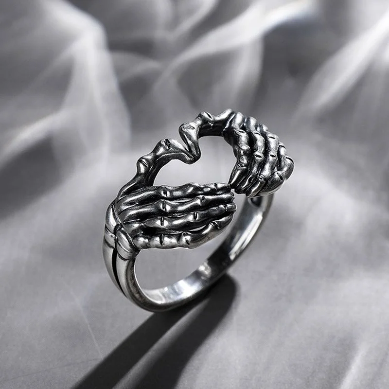 

Retro Personality Domineering Korean Korean Jewelry Ring Hell Ghost Finger Ring Trendy Man Rings