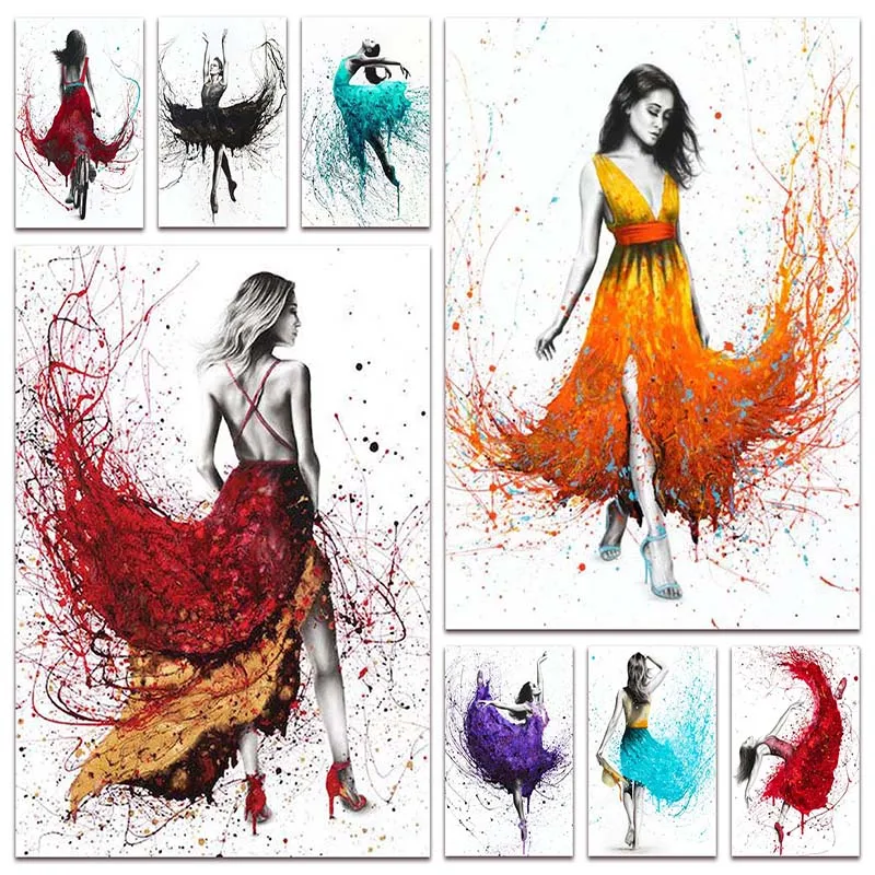 

New 5D Diamond mosaic Color Sexy Beauty Full Diamond painting embroidery picture ballet dancer cross stitch Home decor E072