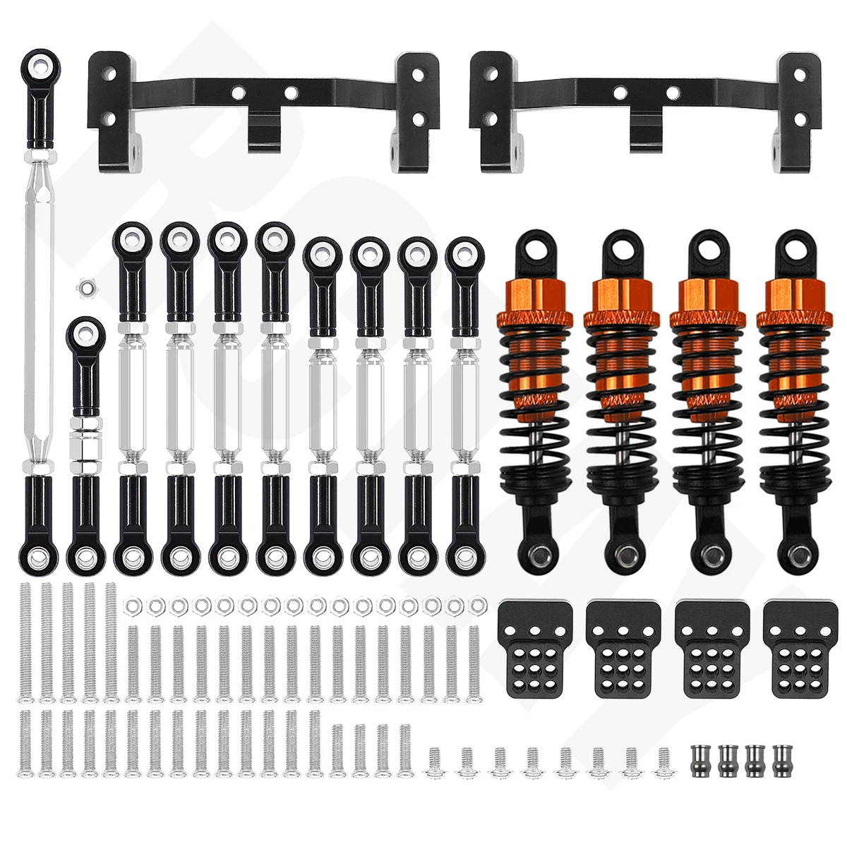 

RCTAY Metal Steering Link Rod Pull Rod Mount Seat Shock Absorber Set for 1/12 MN D90 D91 MN40 MN45 MN99 Upgrade Spare Parts